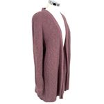 Margeaux & Ellie Chenille Open Front Cardigan Sweater Purple Size Large Photo 4