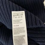 Topshop Navy White Striped Cropped Sweater Chunky Knit Crewneck US 4 UK 8 Trendy Photo 5