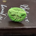 Y2K Lime Green Dragonfly Ring Adjustable Polymer Clay Photo 6