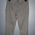 BCBGeneration Gingham Zip in Back Cropped Pants Size 2 Photo 1