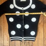 Women’s Queen Drama Black and White Polka Dot Cardigan Photo 1