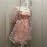 SheIn Pastel Rainbow Puff Sleeve Tulle Fairy Princess Costume Cosplay Mini Dress - LP Photo 3