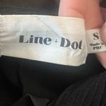 Line and Dot  Cutout Open Back Ruffle Barre Sleeveless V-Neck Black Romper Photo 8