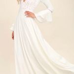 Lulus Enchanted Evening White Lace Maxi Dress Size XS Photo 0