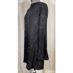 Madewell  Shift Mini Dress Black White Long Sleeve Cupro Casual Preppy Minimal S Photo 1