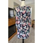 Women’s Floral Dress Tie Waist Flowy Slinky Size 4 Photo 2