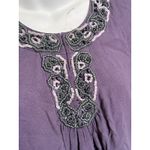 Boden Beaded Collar Long Sleeve Top Purple UK 10/US 6 EUC!! Photo 2
