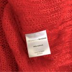 Project Nadaam Project Naadam Bell Sleeve Sweater Coral Fuzzy Bow Ties Neon Orange Pink Soft M Photo 8