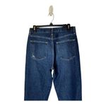 RE/DONE ‎ Jeans Women 27 Blue Dark Wash Cotton Distressed Le High Straight Leg Photo 3