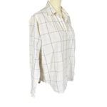 Liz Claiborne Liz Sport white striped long sleeve collared button down shirt size small Photo 1