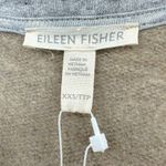 Eileen Fisher | NWT | XXS | Cotton Terry Two-Way Zip-Front Flight Jacket in Gray Photo 6