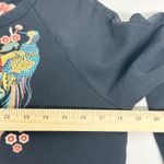 Driftwood Womens Boho Embroidered Peacock Floral Layla Sweatshirt Dress Size S Photo 8