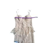 Majorelle Zelda Fitz Gown Nude Lace Ruffle High Slit Corset Bustier XS Photo 6