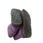 UGG  Women's Classic Short Purple Metallic Suede Leather Winter Booties Size 8 Photo 4