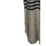 Umgee  Women's Sweater Chunky Knit Cowl‎ Neck Striped Pullover Cream Gray Small Photo 8