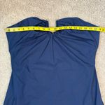 Bardot  Lora Strapless Cotton Poplin Maxi Dress Navy Blue 12 Photo 5