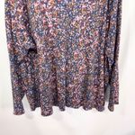 Terra & Sky Terra Sky Plus Sz 4X Top 28W 30W Thermal Waffle Knit Navy Purple Floral 1473 Photo 9