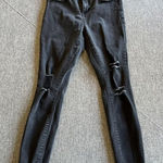 Guess  Jeans Womens 31 Destroyed Black Skinny‎ Distressed Stretch Photo 0