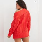 Aerie Cable car Quarter zip sweater SZ:M Photo 1