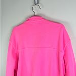 Good American Hot Pink Button Front Shacket Overshirt Jacket Photo 4