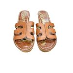 Sam Edelman  Regis Leather Cork Wedges with Round Toe Size 8 Photo 2