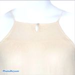 Chloe & Katie Crinkle Embroidered Halter Tank | Size XS | White Photo 2