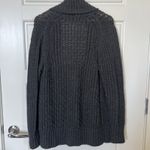 Banana Republic  Chunky Knit Dark Gray Cardigan Sweater Size XS Cotton Blend Photo 3
