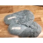 Abound  Slippers Women's US Small (5-6) Silver Faux Fur Slip-On Slide Cozy Fuzzy Photo 2