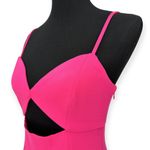 Socialite  x Nordstrom | NWT | Small | Cutout Bodycon Mini Dress in Pink Peacock Photo 5