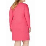 Michael Kors Michael  Dress 2X NWT Gold Chain Lace-up V-neck Hot Pink Photo 6