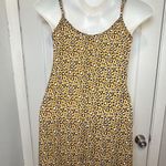 Willow & Root Size L Yellow Cheetah Print Dress Y2K Cottage Core Fast Shipping Size L Photo 1