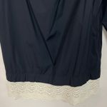 ZARA  Off-Shoulder Boho Blue Shift Crochet Hem Dress Size S Photo 3