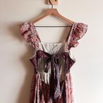 Haute Hippie  Boho Fairy Floral Flutter Sleeve Dress Size M Photo 5