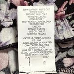 Rewind  juniors sz large short puff sleeve top Floral Black Crop Top square neck Photo 3