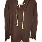 Free People Waffle Textured Hoody Shorts Romper Photo 0