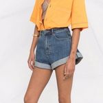 Self Portrait High Waisted Roll Hem Shorts Photo 4