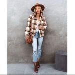 VICI PLAID POCKETED TEDDY JACKET Photo 1