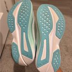 Hoka One One Women's White and Teal Athletic Shoes Size 7 Photo 3