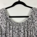 American Eagle Beachy Puff Sleeve Mini Dress Floral Women’s Size Medium White Photo 8