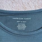 American Eagle Outfitters Sea Green Fitted Short Sleeve T-Shirt Photo 3
