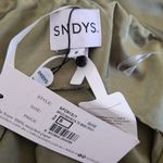 Revolve SNDYS Angelina Neck Tie Maxi Dress Satin Green Size S NWT $125 Photo 6