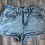 Wild Fable Super High Rise Utility Jean Shorts 4 Green-Blue Wash Denim Shorts Photo 4