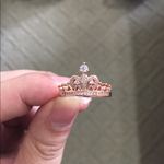 Rose Gold Princess Crown Ring Photo 1