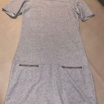 G.H. Bass & Co. Women's Grey 100% Cotton Casual Dress With Zipper Pockets Gray Size M Photo 0