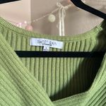 Sweet Rain ෆ  Ribbed Knit Cross Sweater Photo 4