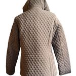 Esprit waterproof brown hooded quilted zip up jacket , M Photo 3