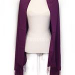 Purple Fringe Long Rectangle Scarf Shawl Wrap New Photo 6