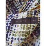 The Limited  Dot Dress Women 2 Watercolor Splatter Zip Midi Short Sleeve Travel Photo 8