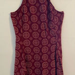 Brandy Melville Abigail Dark Red Medallon High Neck Dress One Size XS Small Photo 0