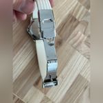 Bulova Caravelle by  Ladies Watch White Silicone Bracelet White Dial Date Window Photo 7